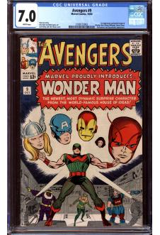AVENGERS #9 CGC 7.0 WHITE PAGES front cover
