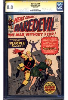 DAREDEVIL #4 CGC 8.0 WHITE PAGES front cover