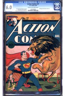ACTION COMICS #27 CGC 6.0 CR/OW PAGES front cover