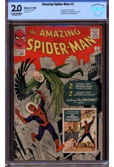 AMAZING SPIDER-MAN #2 CBCS 2.0 CR/OW PAGES front cover