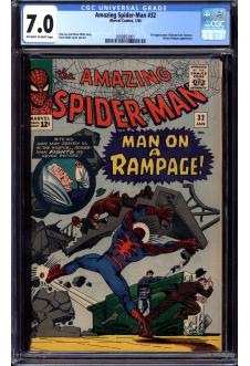 AMAZING SPIDER-MAN #32 CGC 7.0 OW/WH PAGES front cover
