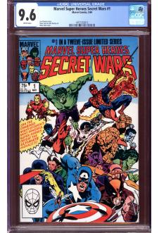 MARVEL SUPER HEROES SECRET WARS #1 CGC 9.6 WHITE PAGES front cover