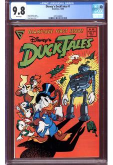DISNEY'S DUCKTALES #1 CGC 9.8 WHITE PAGES front cover