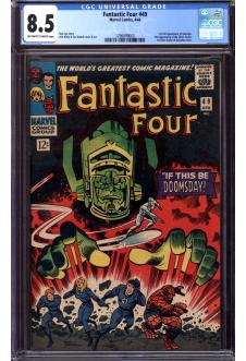 FANTASTIC FOUR #49 CGC 8.5 OW/WH PAGES front cover