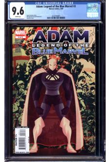 ADAM: LEGEND OF THE BLUE MARVEL #3 CGC 9.6 WHITE PAGES front cover