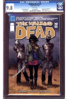 WALKING DEAD #19 CGC 9.8 WHITE PAGES front cover
