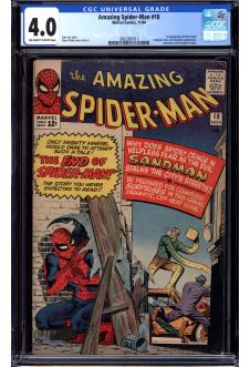 AMAZING SPIDER-MAN #18 CGC 4.0 OW/WH PAGES front cover