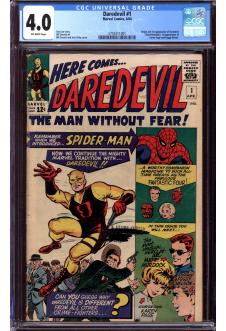 DAREDEVIL #1 CGC 4.0 OW PAGES front cover
