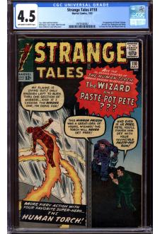 STRANGE TALES #110 CGC 4.5 OW/WH PAGES front cover