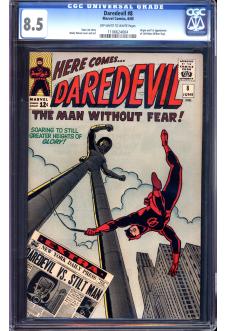 DAREDEVIL #8 CGC 8.5 OW/WH PAGES front cover