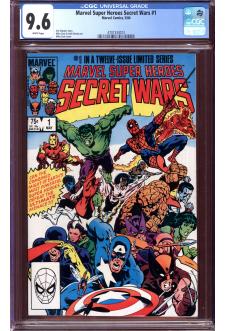 MARVEL SUPER HEROES SECRET WARS #1 CGC 9.6 WHITE PAGES front cover