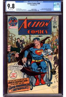 ACTION COMICS #396 CGC 9.8 OW PAGES front cover