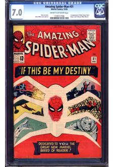AMAZING SPIDER-MAN #31 CGC 7.0 CR/OW PAGES front cover