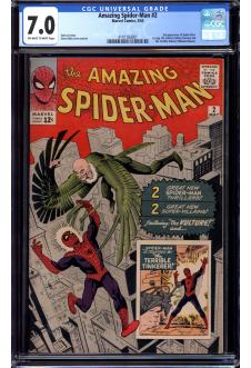 AMAZING SPIDER-MAN #2 CGC 7.0 OW/WH PAGES front cover