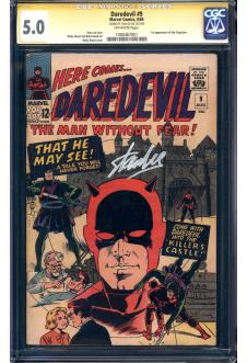 DAREDEVIL #9 CGC 5.0 OW PAGES front cover
