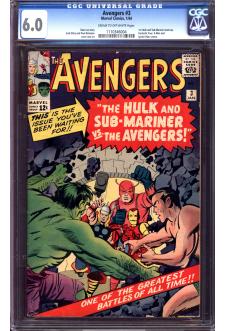 AVENGERS #3 CGC 6.0 CR/OW PAGES front cover