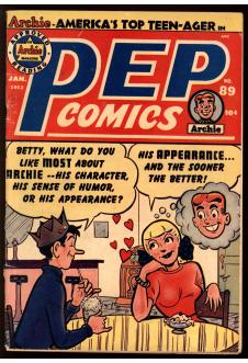 PEP COMICS #89 3.0 front cover