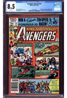 AVENGERS ANNUAL #10 CGC 8.5 WHITE PAGES front cover
