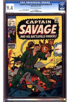 CAPTAIN SAVAGE AND HIS LEATHERNECK RAIDERS #9 CGC 9.4 OW/WH PAGES front cover