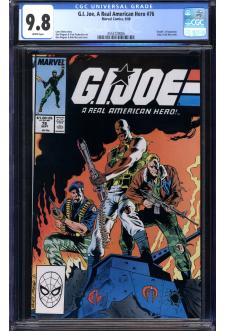 G.I. JOE, A REAL AMERICAN HERO #76 CGC 9.8 WHITE PAGES front cover