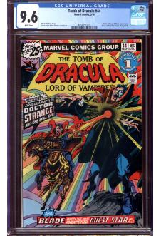 TOMB OF DRACULA #44 CGC 9.6 WHITE PAGES front cover