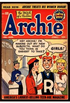 ARCHIE COMICS #69 4.0 front cover