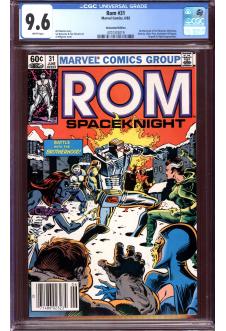 ROM #31 CGC 9.6 WHITE PAGES front cover