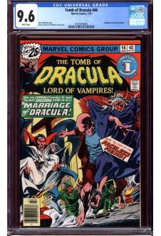 TOMB OF DRACULA #46 CGC 9.6 WHITE PAGES front cover