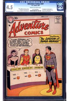 ADVENTURE COMICS #247 CGC 4.5 CR/OW PAGES front cover