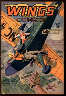 WINGS COMICS #76 3.5 front cover