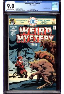 WEIRD MYSTERY TALES #21 CGC 9.0 OW/WH PAGES front cover