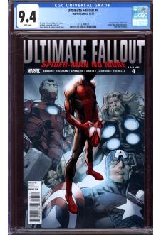 ULTIMATE FALLOUT #4 CGC 9.4 WHITE PAGES front cover