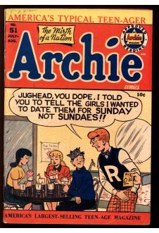 ARCHIE COMICS #51 6.0 front cover