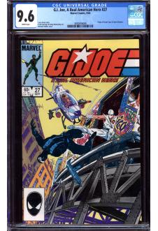G.I. JOE, A REAL AMERICAN HERO #27 CGC 9.6 WHITE PAGES front cover