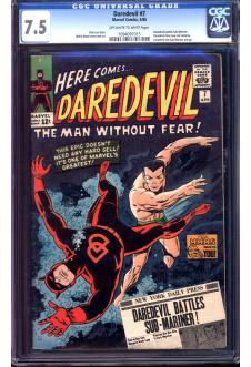 DAREDEVIL #7 CGC 7.5 OW/WH PAGES front cover