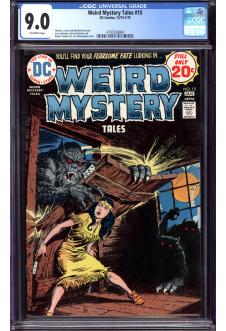 WEIRD MYSTERY TALES #15 CGC 9.0 OW PAGES front cover