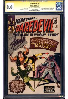 DAREDEVIL #6 CGC 8.0 OW/WH PAGES front cover