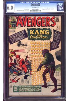 AVENGERS #8 CGC 6.0 OW PAGES front cover