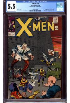 X-MEN #11 CGC 5.5 OW/WH PAGES front cover