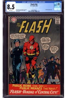 FLASH #164 CGC 8.5 WHITE PAGES front cover