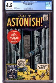 TALES TO ASTONISH #1 CGC 4.5 CR/OW PAGES front cover