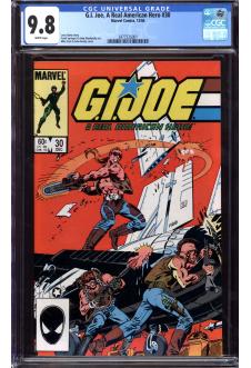 G.I. JOE, A REAL AMERICAN HERO #30 CGC 9.8 WHITE PAGES front cover
