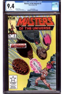 MASTERS OF THE UNIVERSE #2 CGC 9.4 WHITE PAGES front cover