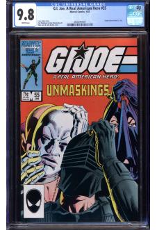 G.I. JOE, A REAL AMERICAN HERO #55 CGC 9.8 WHITE PAGES front cover