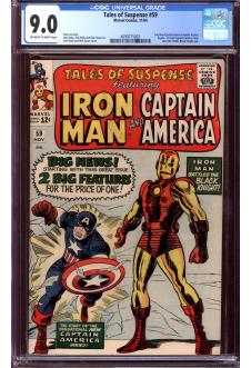 TALES OF SUSPENSE #59 CGC 9.0 OW/WH PAGES front cover