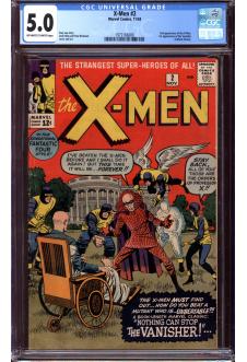 X-MEN #2 CGC 5.0 OW/WH PAGES front cover