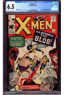 X-MEN #7 CGC 6.5 OW/WH PAGES front cover
