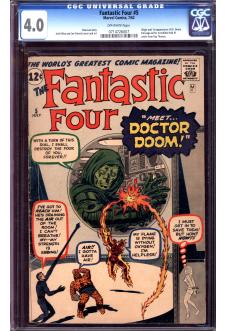 FANTASTIC FOUR #5 CGC 4.0 OW PAGES front cover