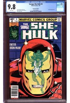 SAVAGE SHE-HULK #6 CGC 9.8 WHITE PAGES front cover