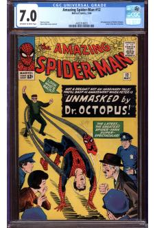 AMAZING SPIDER-MAN #12 CGC 7.0 OW/WH PAGES front cover